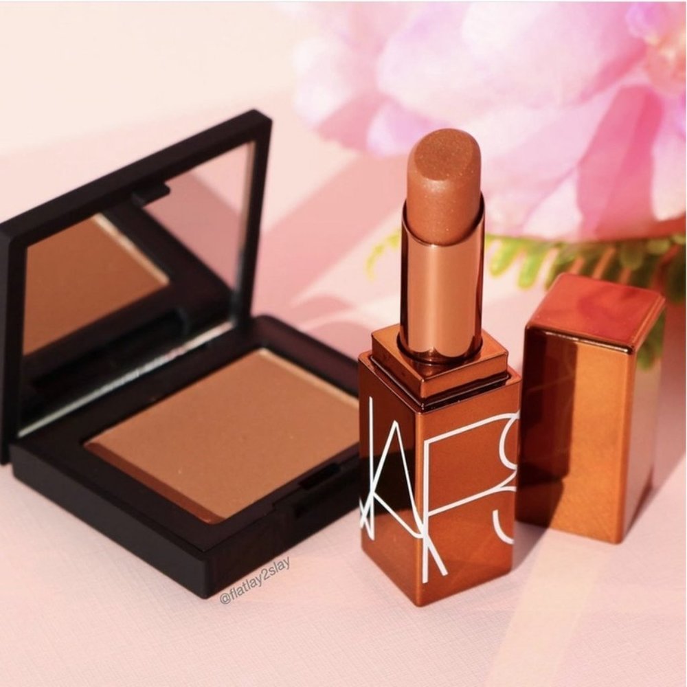 NARS Laguna Bronzing Powder And Afterglow Lip Balm - Bronzer Bronze Contour Tan